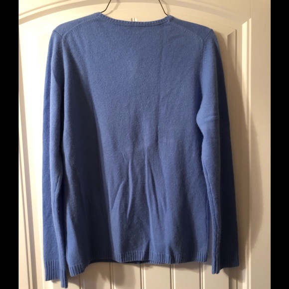 Isaac Mizrahi Live 100% Cashmere Sweater Blue S - Picture 5 of 7